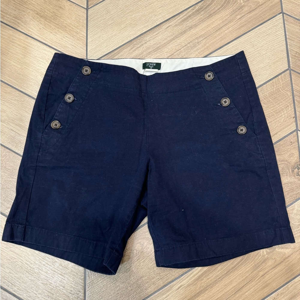 J Crew Sailor Shorts - Navy - 4